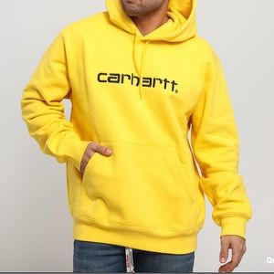 Carhartt Work in Progress yellow hoodie, brand new condition